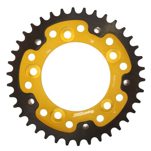 Zadnji verižnik (zobnik) SUPERSPROX STEALTH RST-744:38-GLD zlata 38T, 525