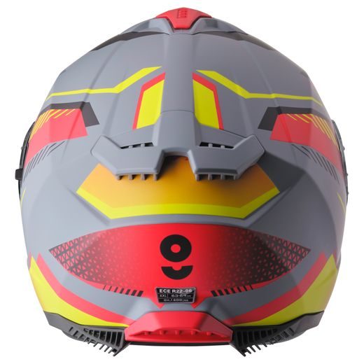 Integralna čelada GMS GELERO ZG12701 matt grey-yellow-blue M
