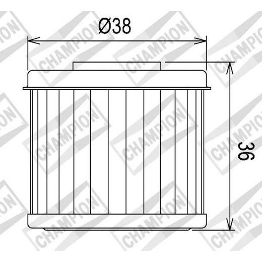 Oljni filter CHAMPION COF016 100609525
