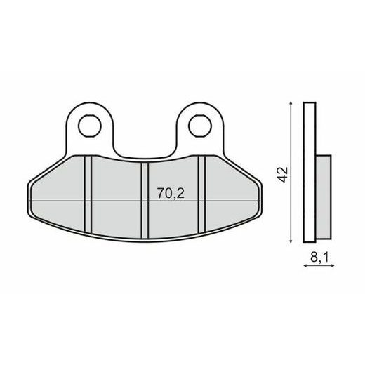 Zavorne obloge RMS 225103260 organic