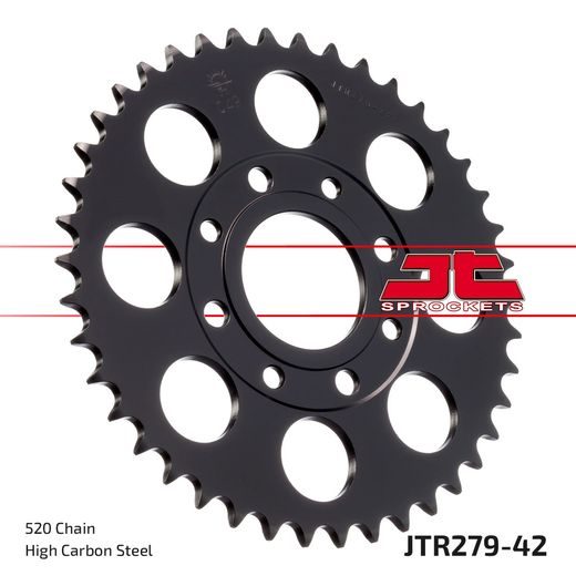 Zadnji verižnik (zobnik) JT JTR 279-42 42T, 520