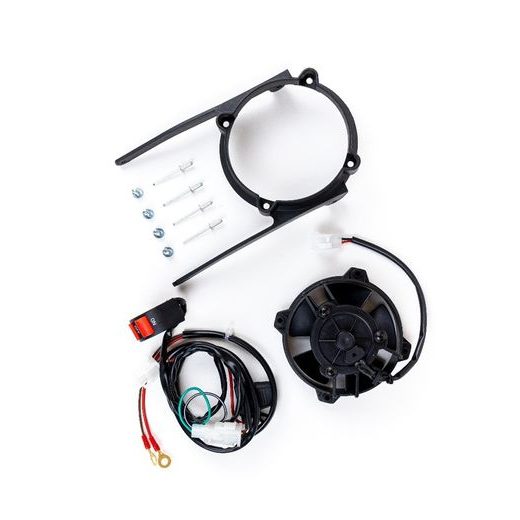 Radiator cooling fan and mounting kit SPAL EP-RFS-PLK04/16-SW with ON/OFF switch