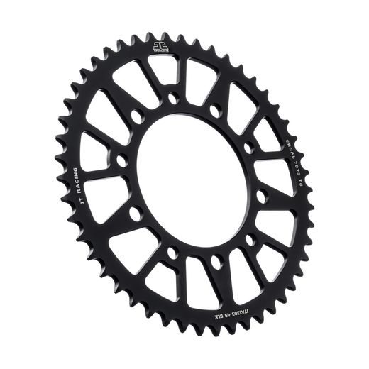 Aluminijasti zadnji verižnik (zobnik) JT JTA 1303-49BLK 49T, 520 Črn