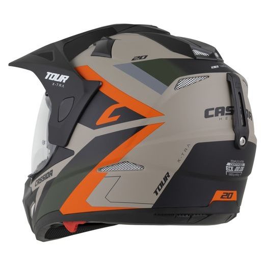 Motocross Helmet CASSIDA TOUR 2.0 X-TRA /black matt peak XL