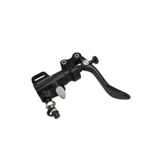 Thumb brake master cylinder ACCOSSATO BP005 piston diam. 10.5 mm with bent lever, without bracket