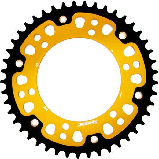 Verižni set EK - Srebrna chain 520 SRO, O-ring, CHK front sprocket JT CHK rubber cushioned, CHK rear sprocket SUPERSPROX STEALTH za YAMAHA XT 660 Z Tenere 2008-2015