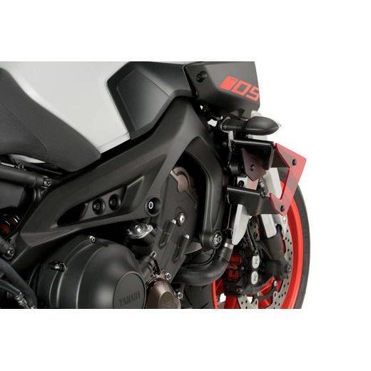 Side spoilers PUIG DOWNFORCE 20380R rdeč