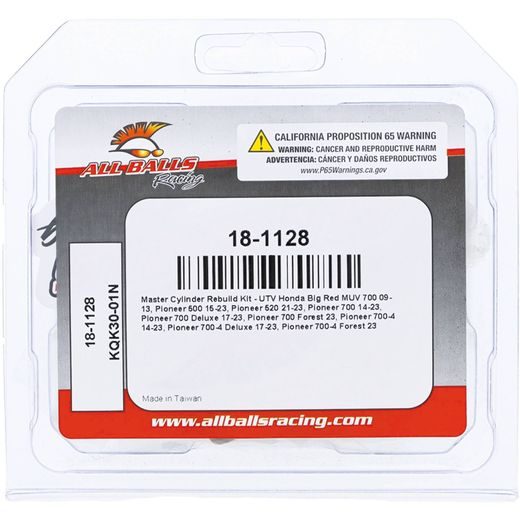 Master Cylinder Rebuild kit All Balls Racing 18-1128