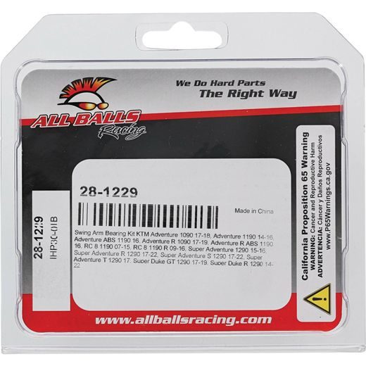 Swing Arm Bearing Kit All Balls Racing 28-1229
