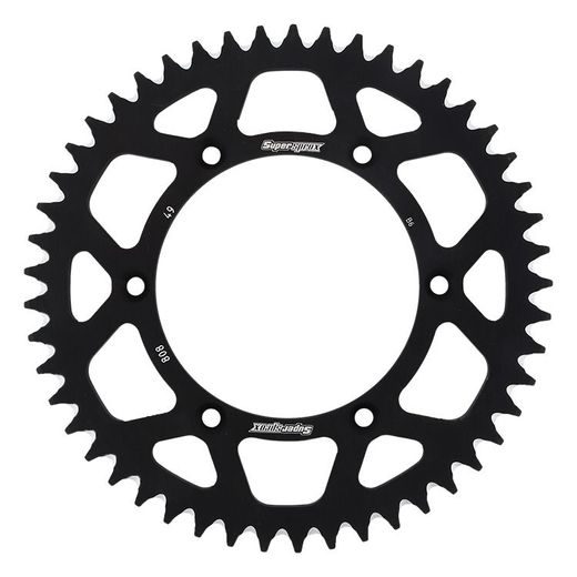 Rear ALU sprocket SUPERSPROX RAL-808:49-BLK črna 49T, 520