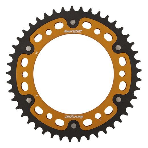 Zadnji verižnik (zobnik) SUPERSPROX STEALTH RST-6:45-GLD zlata 45T, 525