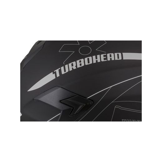 Integralna čelada CASSIDA INTEGRAL 3.0 TURBOHEAD black matt/ silver (alloy) S