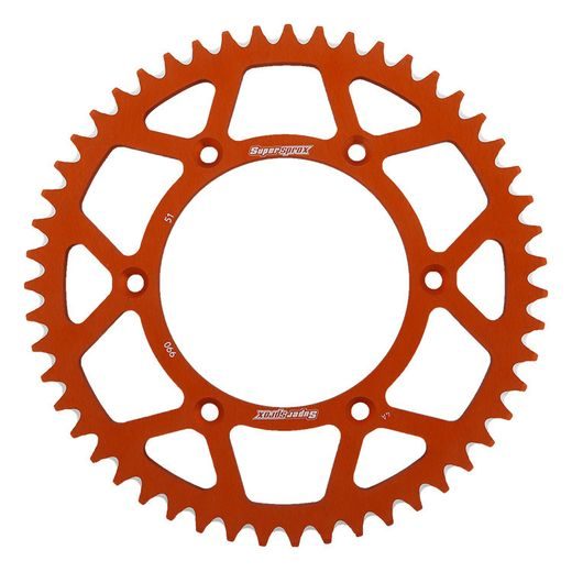 Aluminijasti zadnji verižnik (zobnik) SUPERSPROX RAL-990:51-ORG oranžna 51T, 520