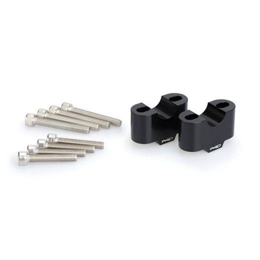 Risers PUIG 3672N črna height 30mm, d 22mm