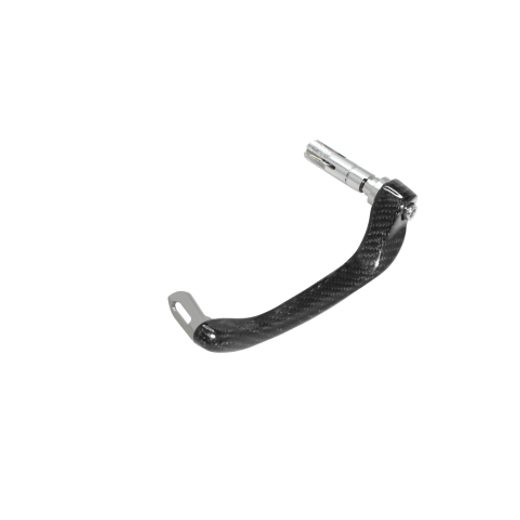 Lever guard ACCOSSATO "Ultra-Light" DE012 with silver eyelet and insert left, carbon