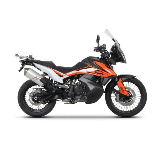 Set of SHAD TERRA TR40 adventure saddlebags and SHAD TERRA aluminium top case TR55 PURE BLACK, including mounting kit SHAD KTM 1290 SUPERADVENTURE