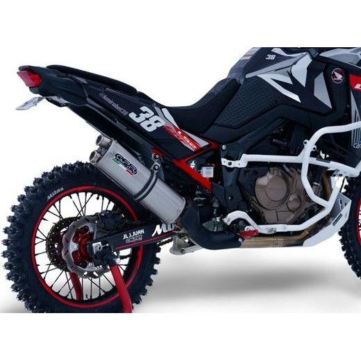 Slip-on exhaust GPR DUAL INOX E5.H.264.1.DUAL.IO Matte Inox