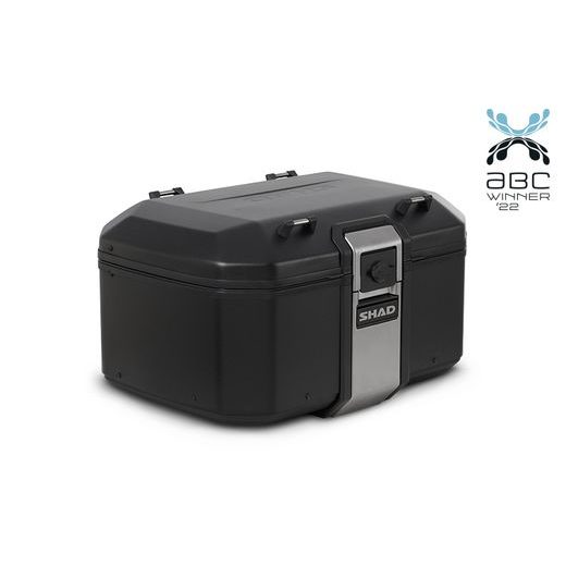 Complete set of SHAD TERRA TR40 adventure saddlebags and SHAD TERRA BLACK aluminium 55L topcase, including mounting kit SHAD Benelli TRK 502 X