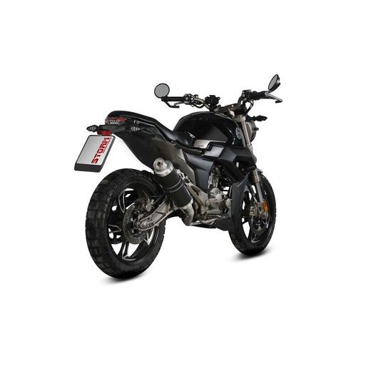 Celoten izpušni sistem 1x1 STORM GP Z.001.LXSB Črn