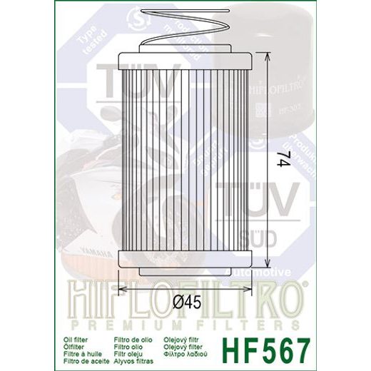 Oljni filter HIFLOFILTRO HF567