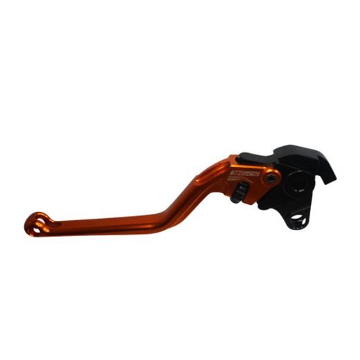 Clutch Lever ACCOSSATO ESV000 fixed CNC-worked aluminium, orange