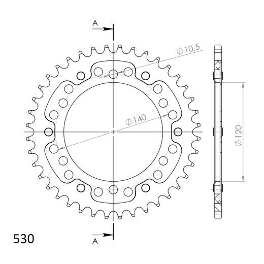 Verižni set EK - Zlat chain 530 MVXZ, X-ring (X, NX, QX, XS), CHK front sprocket JT, CHK rear sprocket SUPERSPROX STEALTH za KAWASAKI VN 800 Drifter 1999-2006