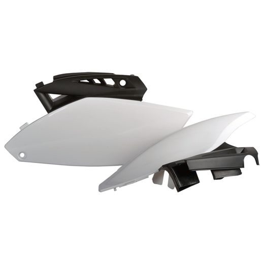 Stranska plastika POLISPORT 8605600001 (par) black/white za YAMAHA YZ 250 F 2010-2013