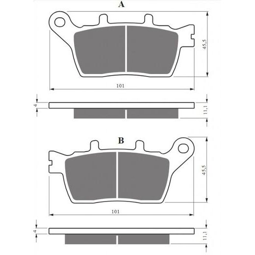 Zavorne obloge GOLDFREN 424 S33 STREET REAR