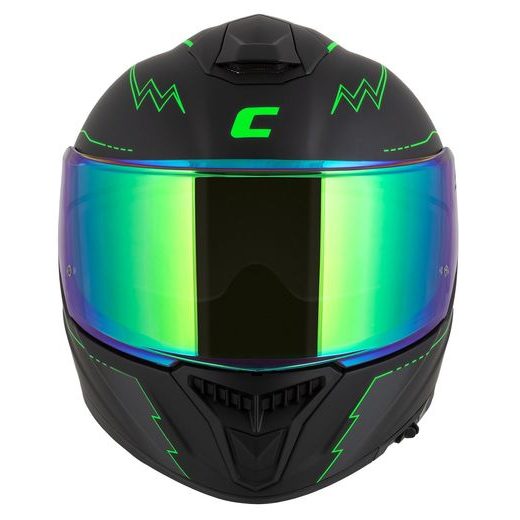 Integralna čelada CASSIDA Integral GT 2.1 Flash matt black/ fluo green/ dark grey XL