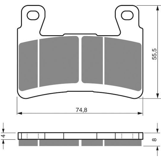 Zavorne obloge GOLDFREN 324 S3