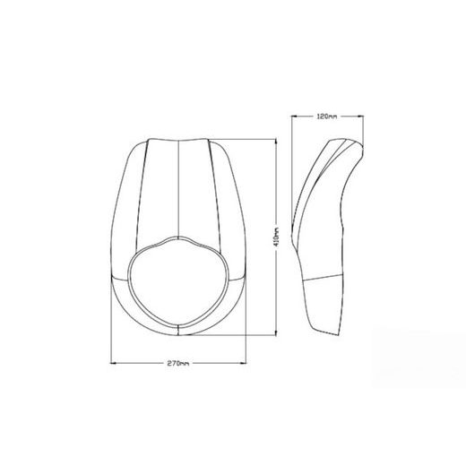 Semifairing PUIG ANARCHY 21093J matt black