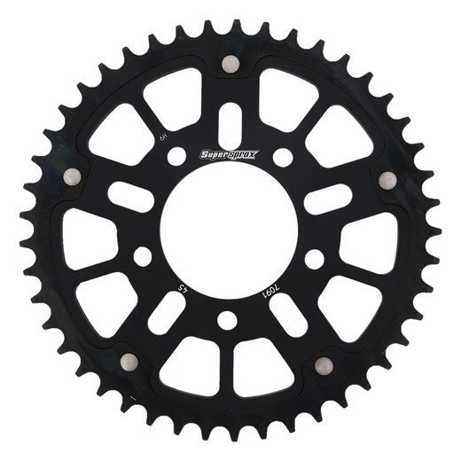 Zadnji verižnik (zobnik) SUPERSPROX STEALTH RST-7091:45-BLK črna 45T, 520