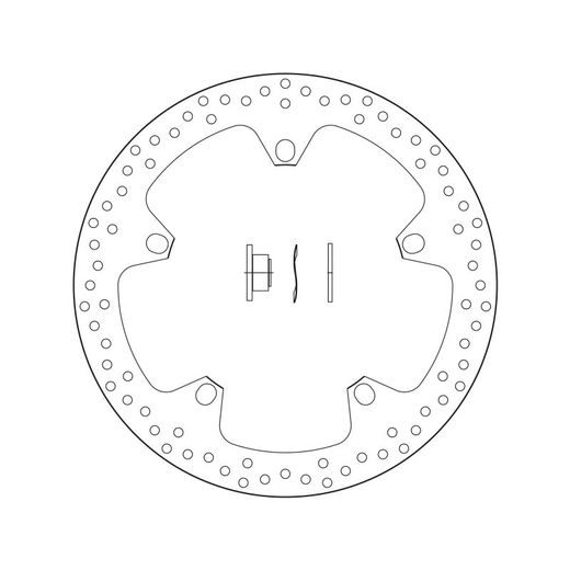 Zavorni disk BREMBO 168B407D7 fix