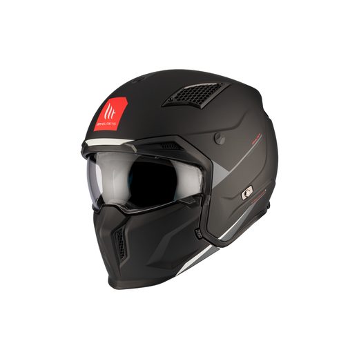 Helmet MT Helmets STREETFIGHTER SV S SOLID A1 MATT BLACK L