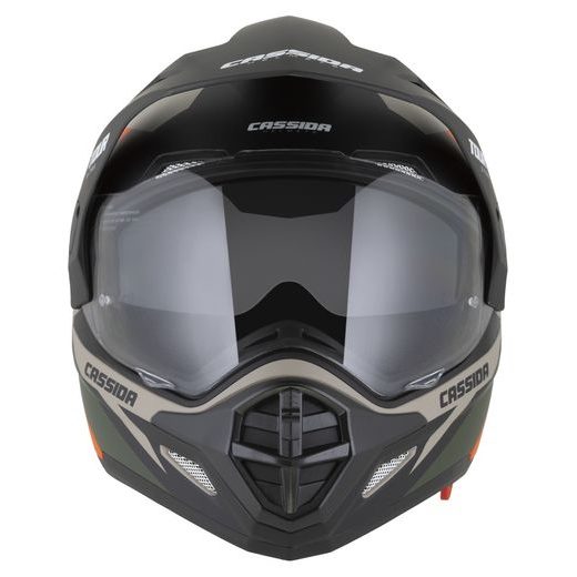 Motocross Helmet CASSIDA TOUR 2.0 X-TRA /black matt peak S
