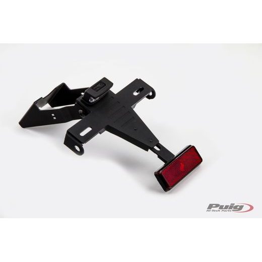 Adjustable license support PUIG 3620N črna