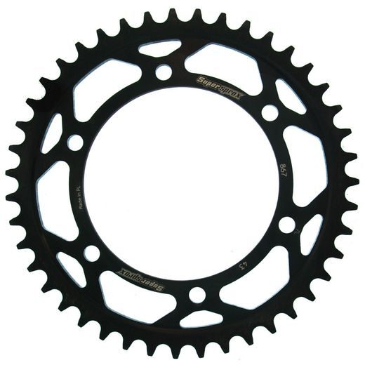 Zadnji verižnik (zobnik) SUPERSPROX RFE-867:43-BLK črna 43T, 525
