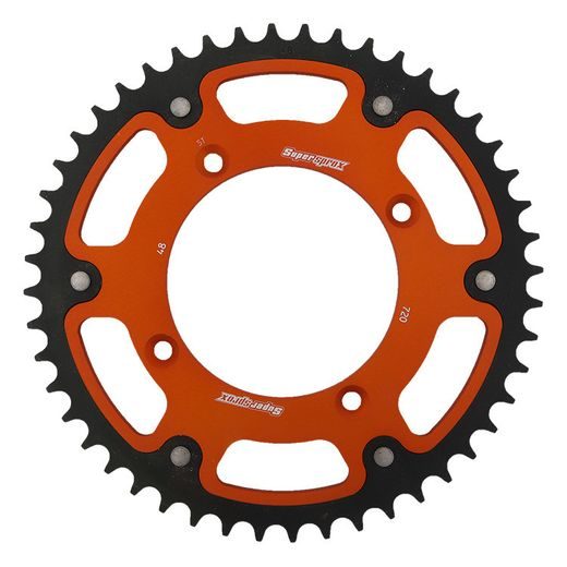 Zadnji verižnik (zobnik) SUPERSPROX STEALTH RST-720:48-ORG oranžna 48T, 520