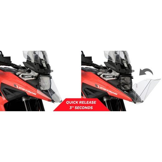 Headlight protector PUIG 20413W prozorna