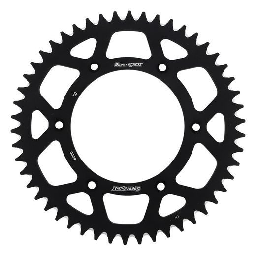 Aluminijasti zadnji verižnik (zobnik) SUPERSPROX RAL-8000:50-BLK črna 50T, 520