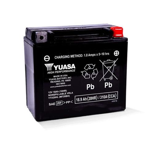 Tovarniško aktiviran akumulator YUASA YTX20HL
