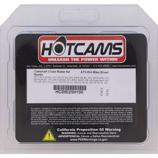 Camshaft chain roller kit HOT CAMS HCDID25H100