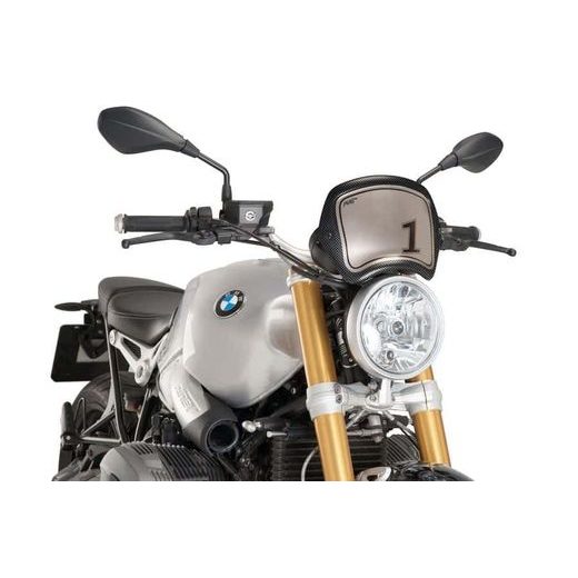 Windshield PUIG FRONTAL PLATE 9167C carbon look