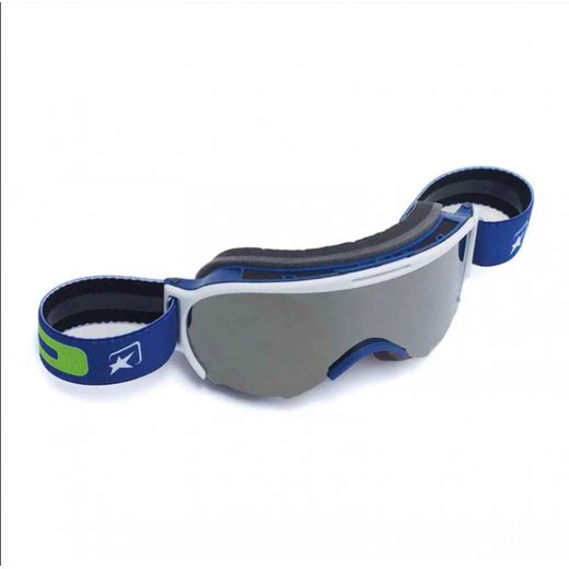 Goggles ARIETE WABI 14980-SABA silver mirror lens Blue/Green