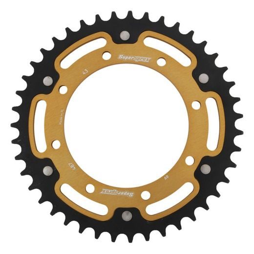 Verižni set EK - Zlat chain 520 MVXZ, X-ring (X, NX, QX, XS), CHK front sprocket SUPERSPROX, CHK rear sprocket SUPERSPROX STEALTH za KAWASAKI KLR 650 1987-1989
