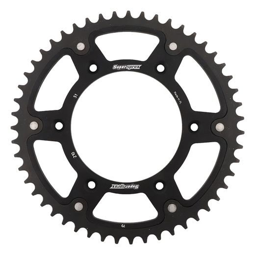 Zadnji verižnik (zobnik) SUPERSPROX STEALTH RST-210:51-BLK črna 51T, 520