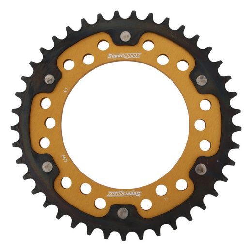 Zadnji verižnik (zobnik) SUPERSPROX STEALTH RST-499:41-GLD zlata 41T, 530