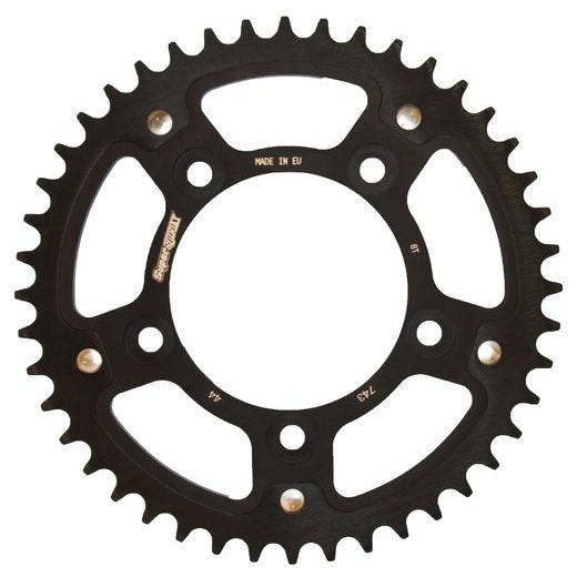 Zadnji verižnik (zobnik) SUPERSPROX STEALTH RST-743:44-BLK črna 44T, 520