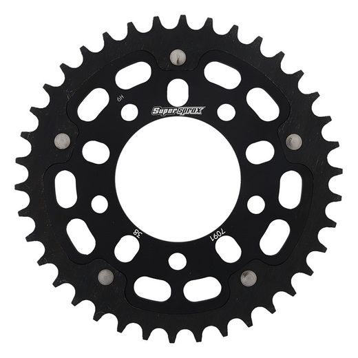 Zadnji verižnik (zobnik) SUPERSPROX STEALTH RST-7091:38-BLK črna 38T, 520