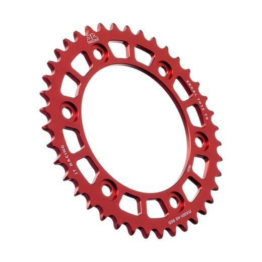 Aluminijasti zadnji verižnik (zobnik) JT JTA 301-40RED 40T, 520 Rdeč